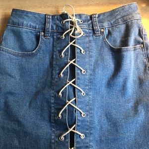 PacSun Lace-Up Mini Skirt